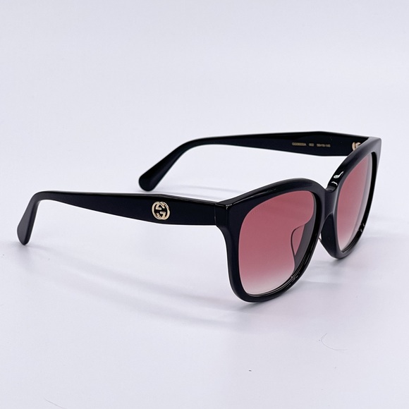 NEW GUCCI GG0800SA 002 CAT EYE BLACK RED SUNGLASSES GUCCI - Picture 11 of 15